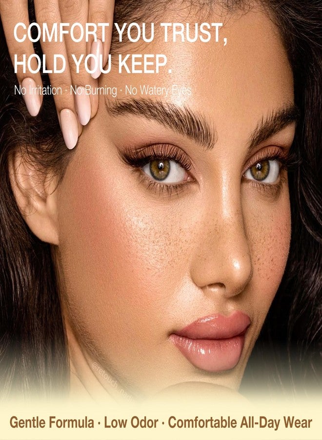 لاش فيو غراء لاشفيو المطور للرموش الحساسة، غراء قوي للرموش يدوم لأكثر من 4 أسابيع، مقاوم للماء ولا يسبب تهيجًا، مضاد للحساسية وخالٍ من الفورمالديهايد، مناسب للعيون المفتوحة، للاستخدام المنزلي أو الاحترافي (5 مل) - Image 3